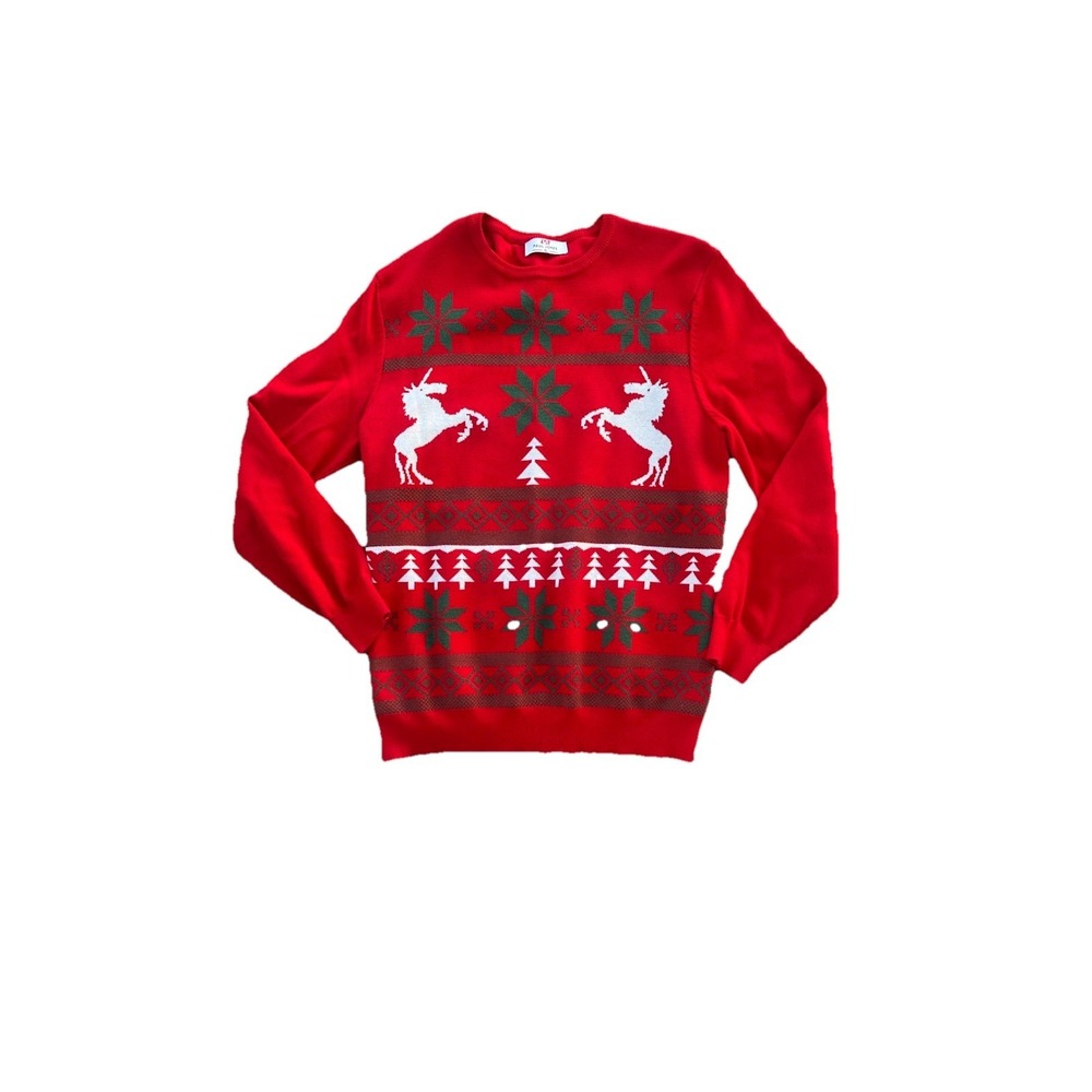 Paul Jones Unicorn Ugly Christmas Sweater Size Extra Large Mens